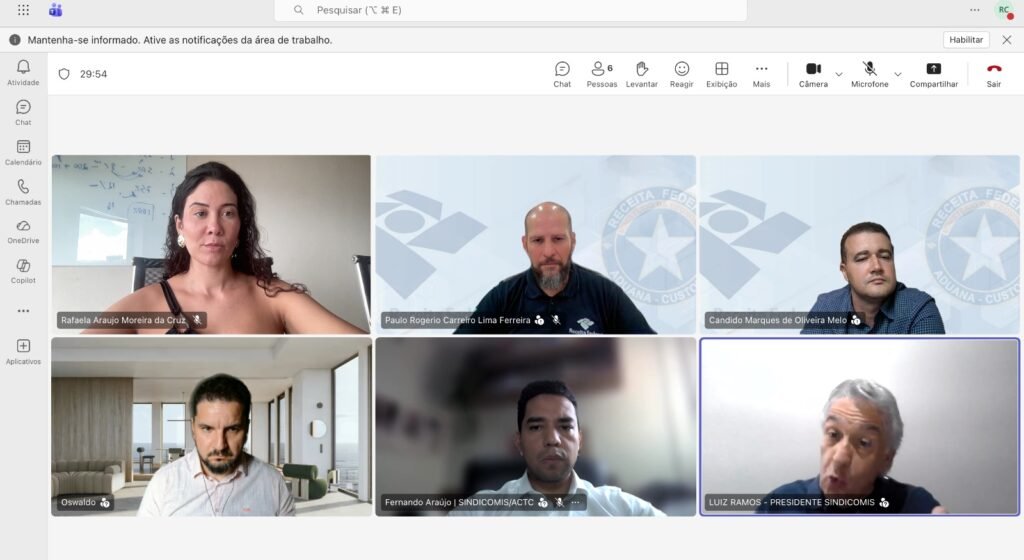Participação ativa da diretoria e equipe técnica do SINDICOMIS e ACTC na agenda institucional.
