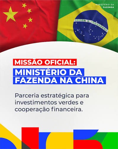 Fazenda realiza missão oficial à China para atrair investimentos verdes e fortalecer cooperação financeira