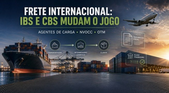 Frete internacional: IBS e CBS mudam o jogo